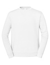 Bluza Klasyczna Bawelniana Szczotkowana F306 - White