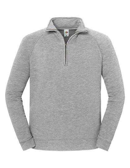 Bluza Klasyczna Bawełniana z Zamkiem F383 - Athletic Heather