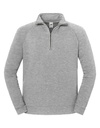 Bluza Klasyczna Bawelniana z Zamkiem F383 - Athletic Heather