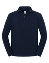 Bluza Klasyczna Bawelniana z Zamkiem F383 - Deep Navy