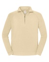 Bluza Klasyczna Bawełniana z Zamkiem F383 - Desert Sand