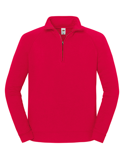Bluza Klasyczna Bawełniana z Zamkiem F383 - Red