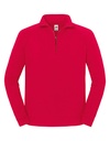 Bluza Klasyczna Bawelniana z Zamkiem F383 - Red