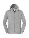Bluza Klasyczna Bawelna Poliester Zamek F402 - Athletic Heather