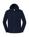 Bluza Klasyczna Bawelna Poliester Zamek F402 - Deep Navy