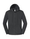 Bluza Klasyczna Bawelna Poliester Zamek F402 - Light Graphite (Solid)
