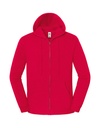 Bluza Klasyczna Bawelna Poliester Zamek F402 - Red