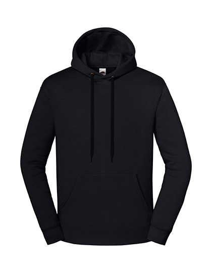 Bluza Klasyczna Bawelniana z Kapturem F431 - Black