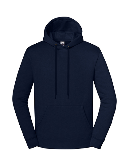 Bluza Klasyczna Bawelniana z Kapturem F431 - Deep Navy