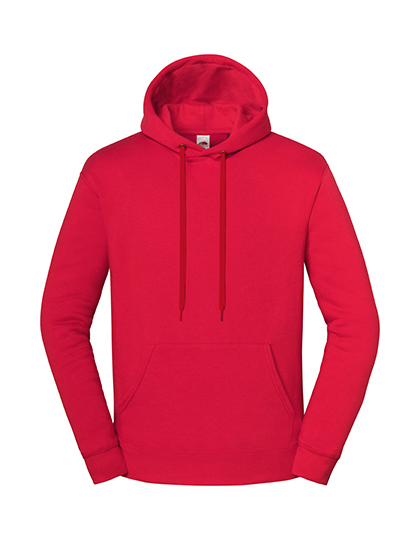 Bluza Klasyczna Bawelniana z Kapturem F431 - Red