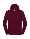 Bluza z kapturem F432 - Burgundy