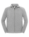 Bluza Klasyczna Bawelniana Z Zamkiem F456 - Athletic Heather