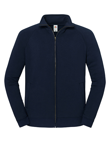Bluza Klasyczna Bawelniana Z Zamkiem F456 - Deep Navy