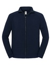 Bluza Klasyczna Bawelniana Z Zamkiem F456 - Deep Navy