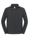 Bluza Klasyczna Bawelniana Z Zamkiem F456 - Light Graphite (Solid)