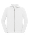 Bluza Klasyczna Bawełniana Z Zamkiem F456 - White