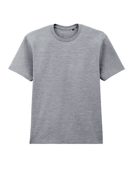 Koszulka Meska Klasyczna Bawelniana po praniu enzymatycznym G65ENLB0 - Sport Grey (Heather)