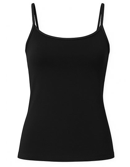 Top Damski Dopasowany Bawelniany Elastyczny HRM209 - Black