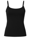 Top Damski Dopasowany Bawelniany Elastyczny HRM209 - Black