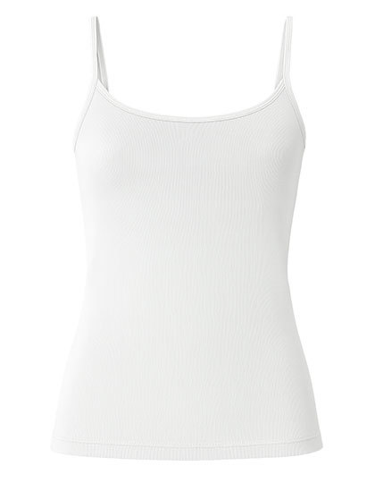 Top Damski Dopasowany Bawelniany Elastyczny HRM209 - White