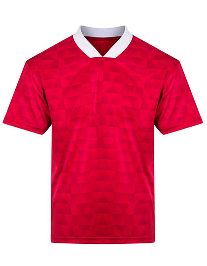 Koszulka Polo Retro Dwukolorowa JC442 - Red