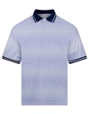 Polo Retro Luźny krój JC442 - White&Navy