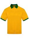 Koszulka polo Retro Luźny krój JC442 - Yellow&Green