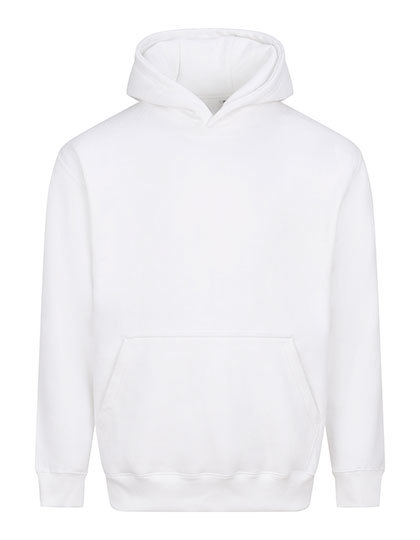 Bluza Z Kapturem Mieszanka Bawelny Poliestru JH111 - Arctic White