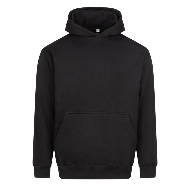 Bluza Z Kapturem Mieszanka Bawelny Poliestru JH111 - Deep Black