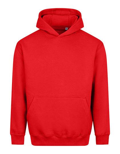 Bluza Z Kapturem Mieszanka Bawelny Poliestru JH111 - Fire Red
