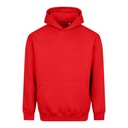 Bluza Z Kapturem Mieszanka Bawelny Poliestru JH111 - Fire Red