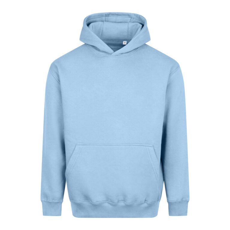 Bluza Z Kapturem Mieszanka Bawelny Poliestru JH111 - Ice Blue