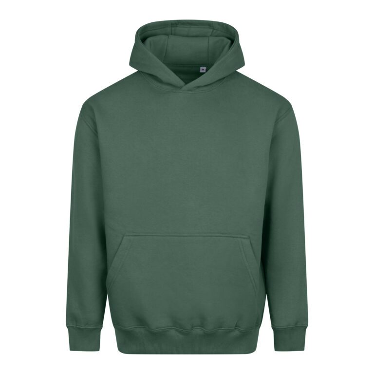 Bluza Z Kapturem Mieszanka Bawelny Poliestru JH111 - Moss Green