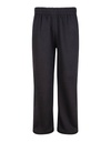 Spodnie Oversize Prosta Nogawka Bawelniane Szczotkowane JH128 - Deep Black