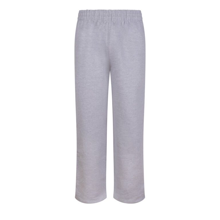 Spodnie Oversize Prosta Nogawka Bawełniane Szczotkowane JH128 - Heather Grey
