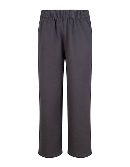 Spodnie Oversize Prosta Nogawka Bawelniane Szczotkowane JH128 - Solid Charcoal