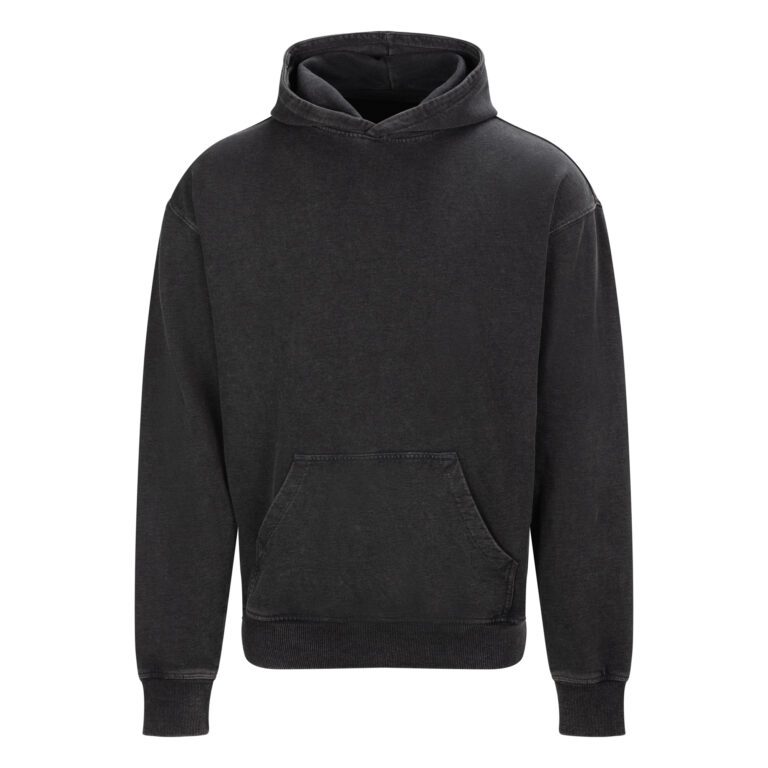 Bluza Meska Oversize Bawelna Poliester JH180 - Washed Black