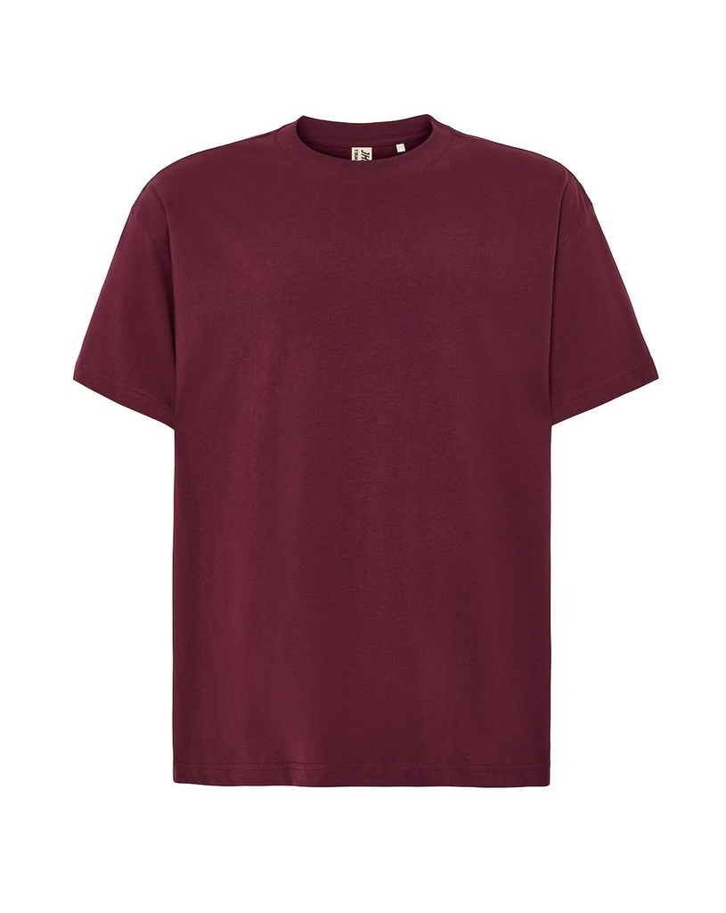 Koszulka Oversize Bawelniana JHK201 - Burgundy