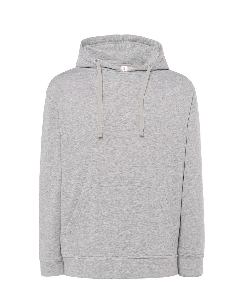 Bluza Z Kapturem Bawelniana Poliestrowa JHK420N - Ash Melange