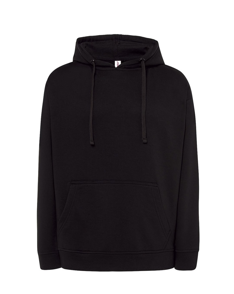Bluza Z Kapturem Bawelniana Poliestrowa JHK420N - Black