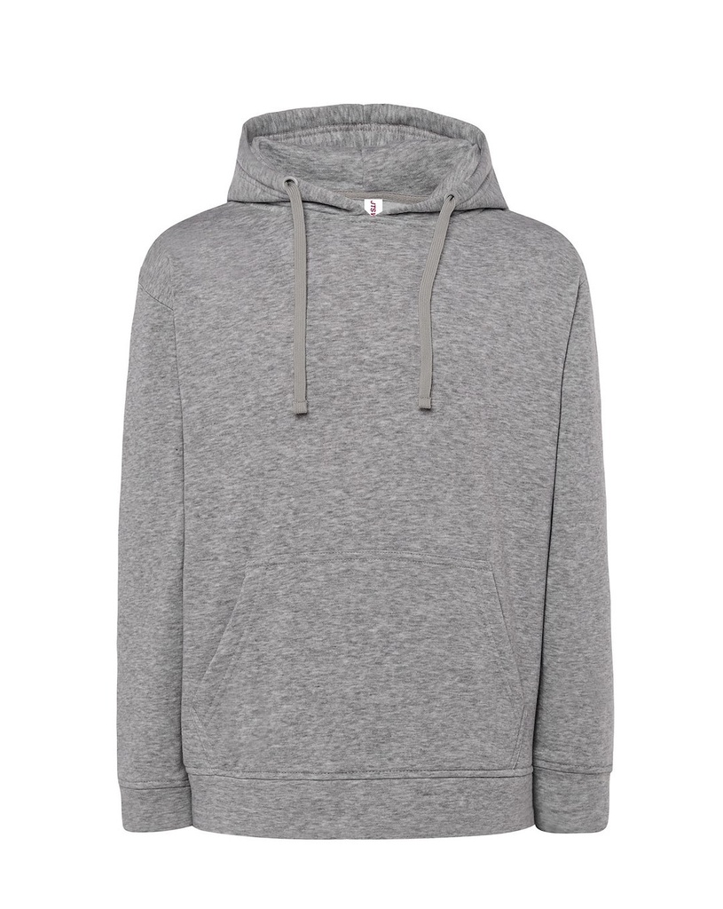 Bluza Z Kapturem Bawelniana Poliestrowa JHK420N - Grey Melange