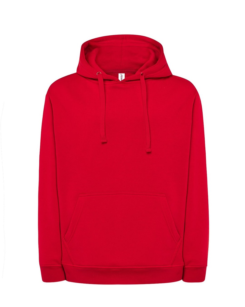 Bluza Z Kapturem Bawelniana Poliestrowa JHK420N - Red