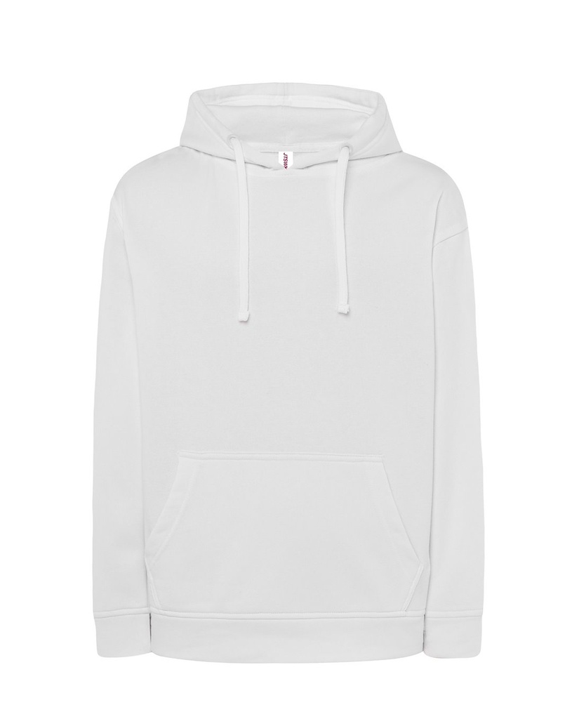 Bluza Z Kapturem Bawelniana Poliestrowa JHK420N - White