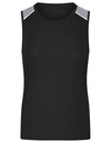 Koszulka Sportowa Damska Bez Rekawow Oddychajaca JN1381 - Black