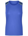 Koszulka Sportowa Damska Bez Rekawow Oddychajaca JN1381 - Peacock Blue