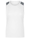 Koszulka Sportowa Damska Bez Rekawow Oddychajaca JN1381 - White