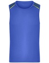 Koszulka Treningowa Bez Rekawow Odblaskowe Elementy JN1382 - Peacock Blue