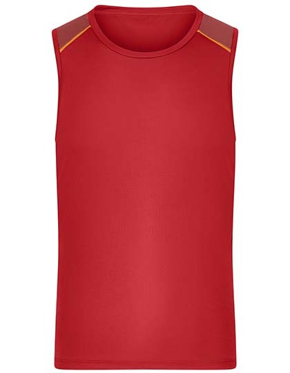 Koszulka Treningowa Bez Rekawow Odblaskowe Elementy JN1382 - Spicy Orange