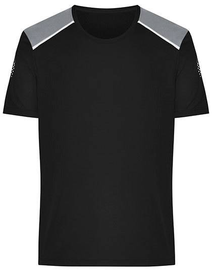 Koszulka Sportowa Meska Oddychajaca Szybkoschnaca JN1384 - Black