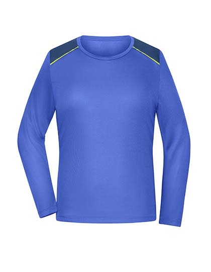 Koszulka Sportowa Dlugi Rekaw Oddychajaca JN1385 - Peacock Blue